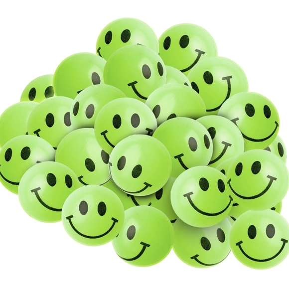 🙂 20x Luminous Smile Bouncy Balls - Picture 5 of 5